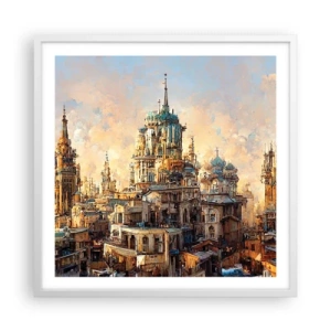 Poster in een witte lijst - Stad der steden - 60x60 cm