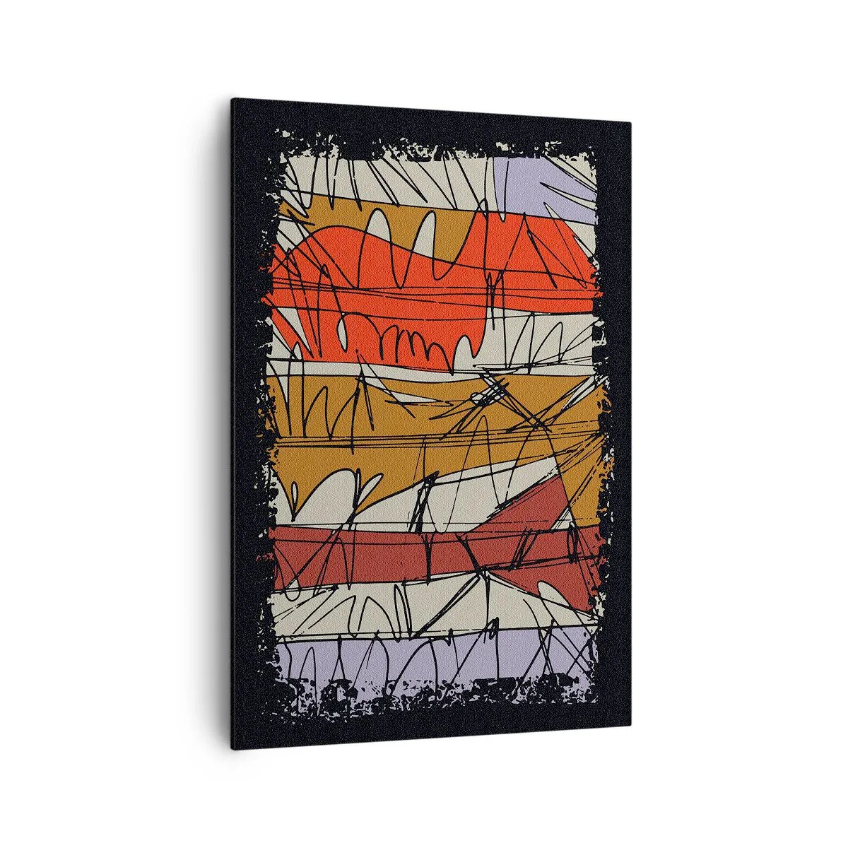 Schilderen op canvas - Spontane compositie - 70x100 cm