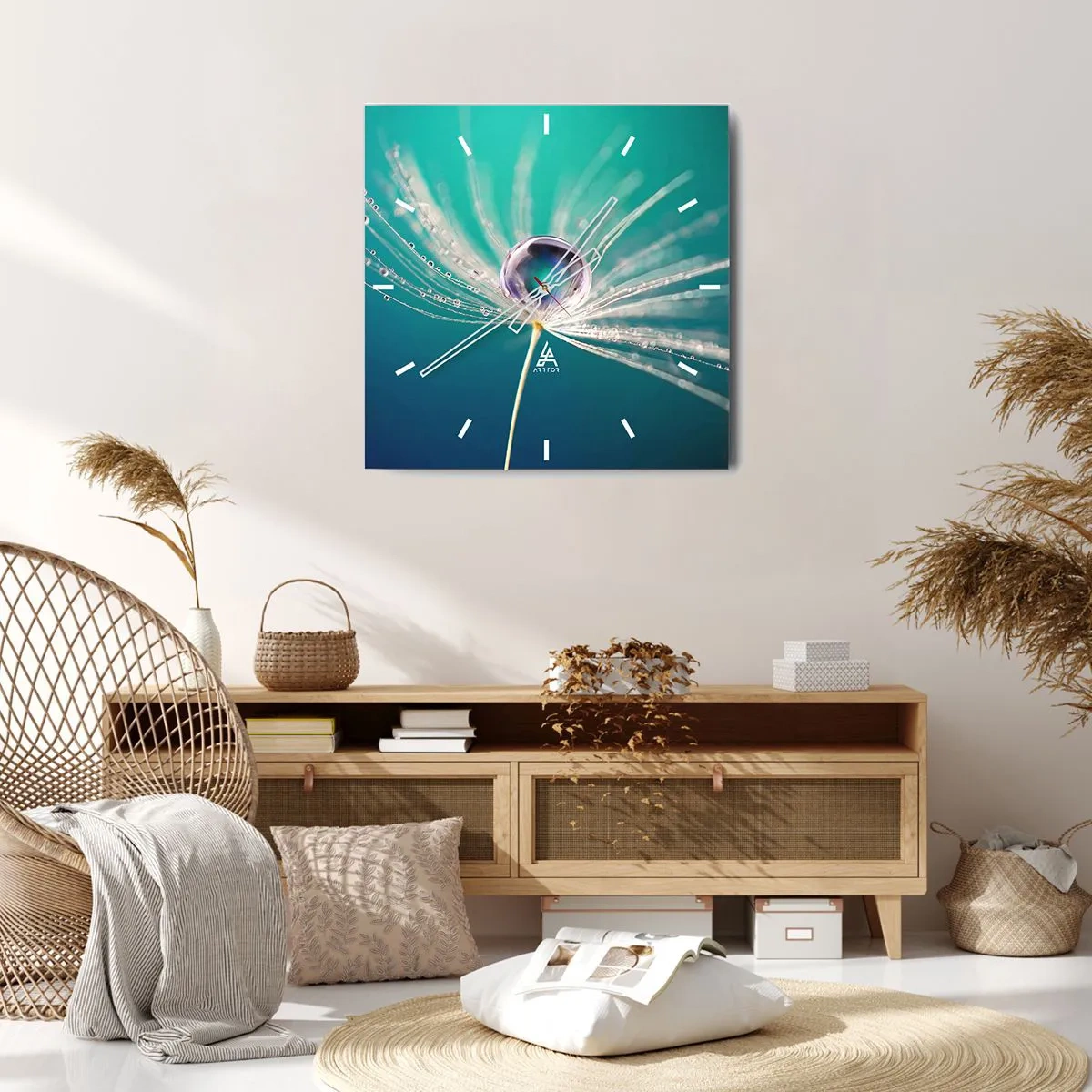 Wandklok - Klok - Mystiek moment - 30x30 cm