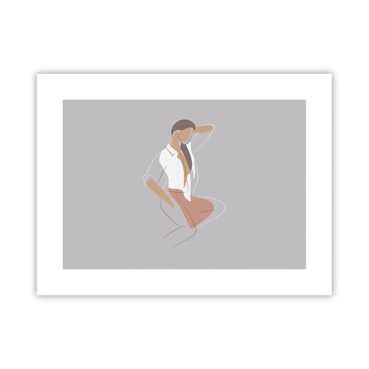 Poster - Omtrek van gracieusheid - 40x30 cm
