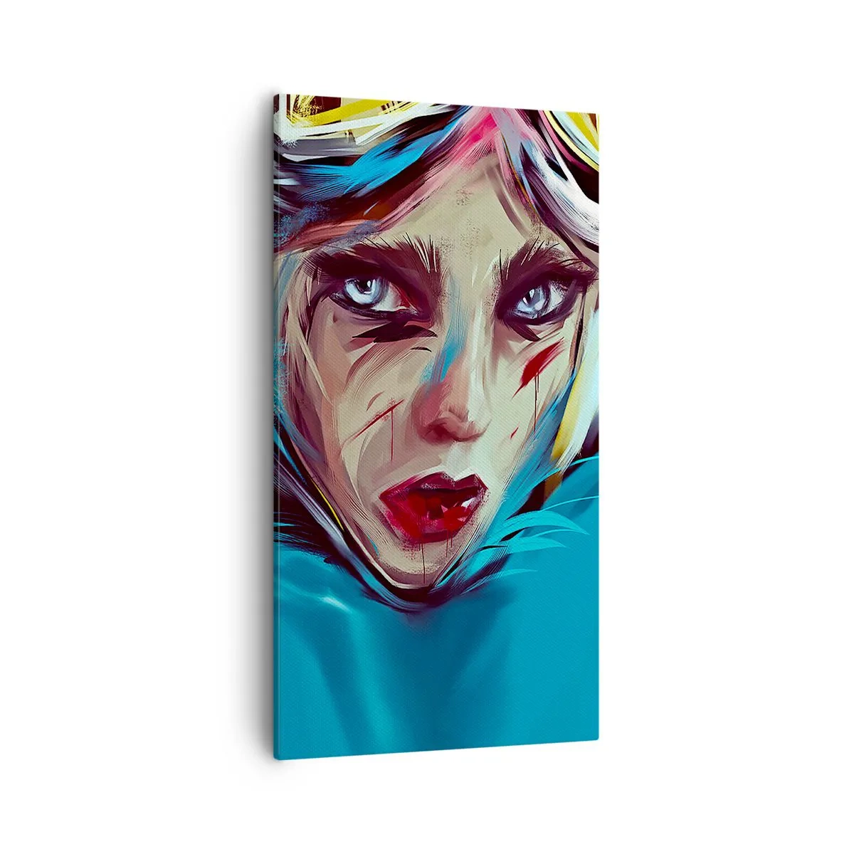 Schilderen op canvas - Straatvechter - 55x100 cm