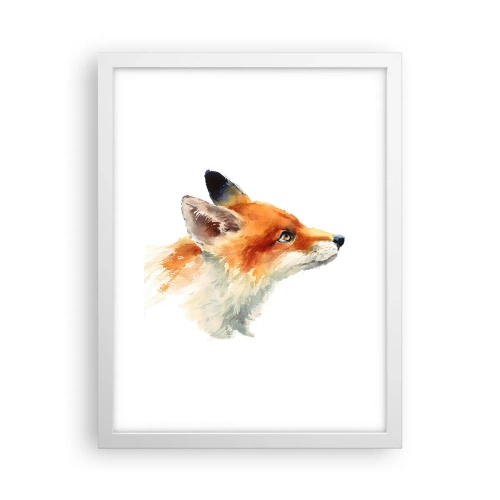 Poster in een witte lijst - Je kunt nooit voorzichtig genoeg zijn - 30x40 cm
