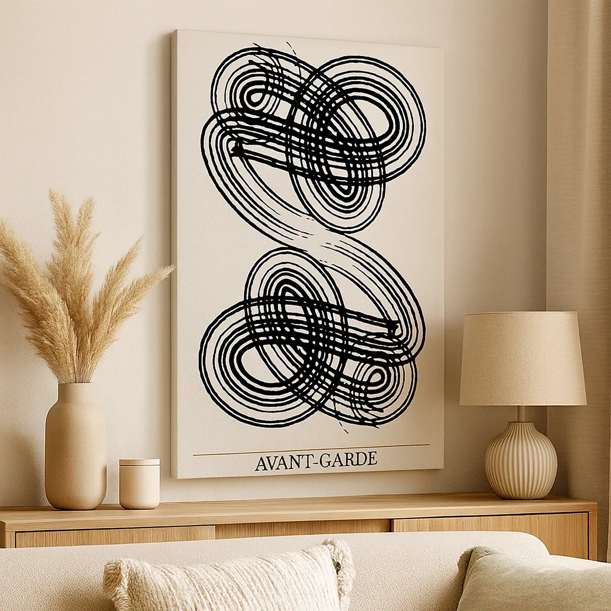 Schilderen op canvas - Het kwam er spontaan uit - 50x70 cm