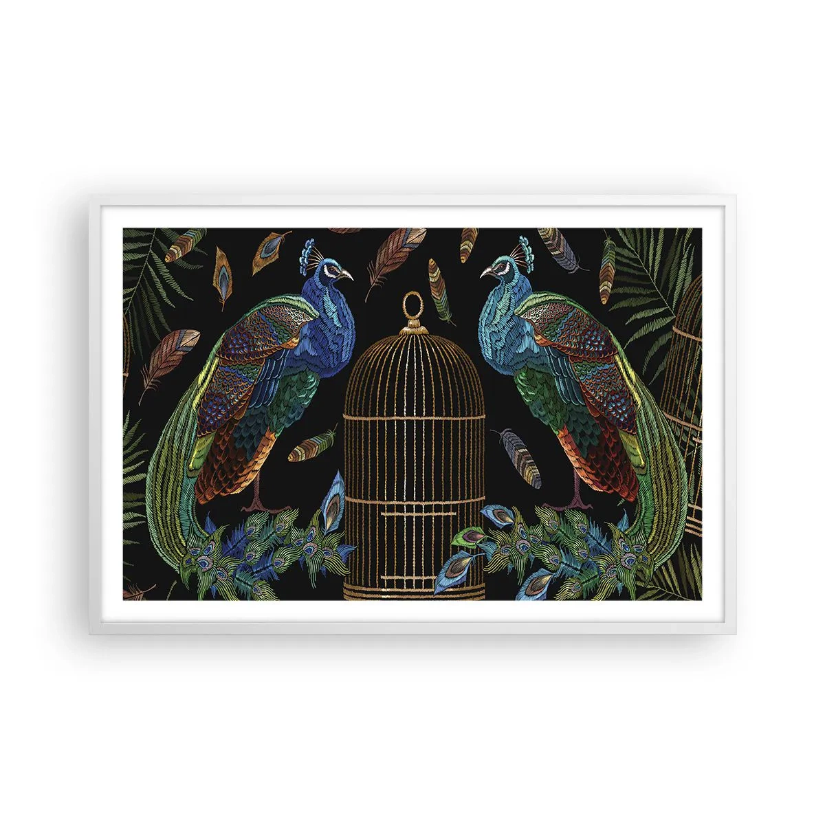 Poster in een witte lijst - In koninklijke gewaden - 91x61 cm