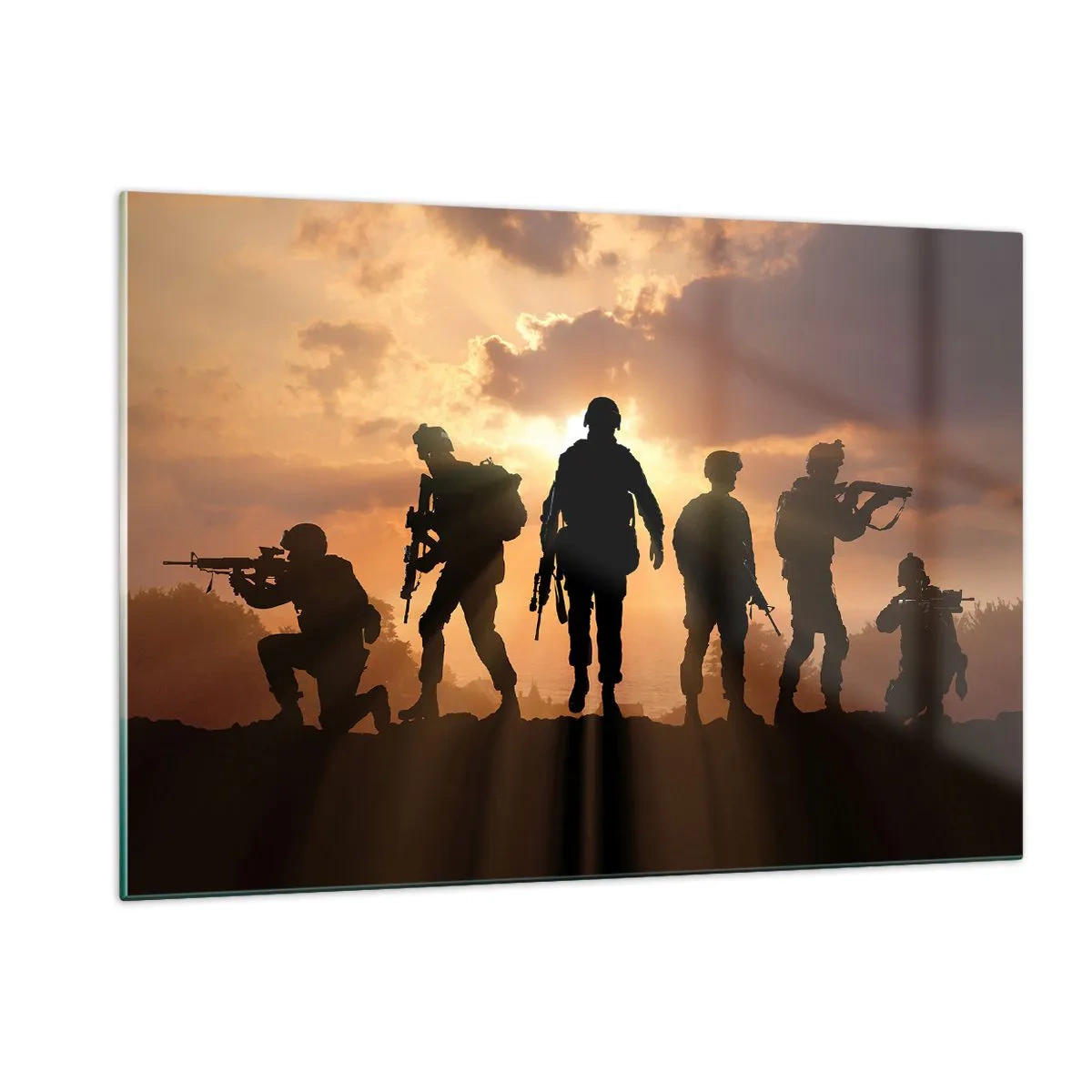 Schilderen op glas - Brothers in arms - 120x80 cm