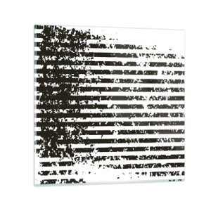 Schilderen op glas - Ritme en ruis - 50x50 cm