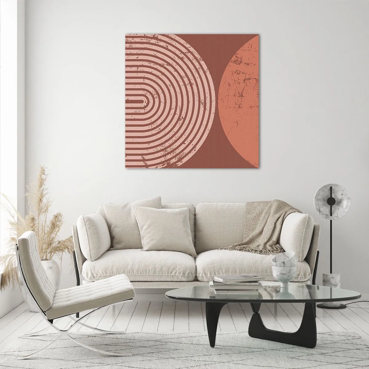 Schilderen op glas - Een nauwe band - 50x50 cm