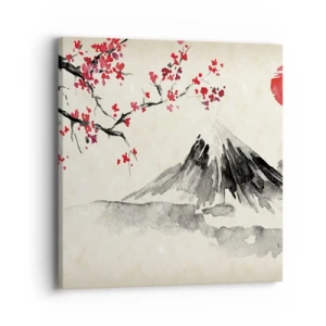 Schilderen op canvas - Houd van Japan - 40x40 cm