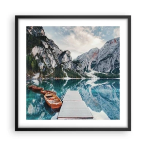 Poster in een zwarte lijst - We zullen je schoonheid laten zien - 50x50 cm