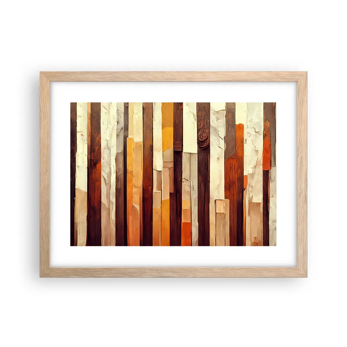 Een poster in een licht eiken lijst - Anthem van de bosbomen - 40x30 cm