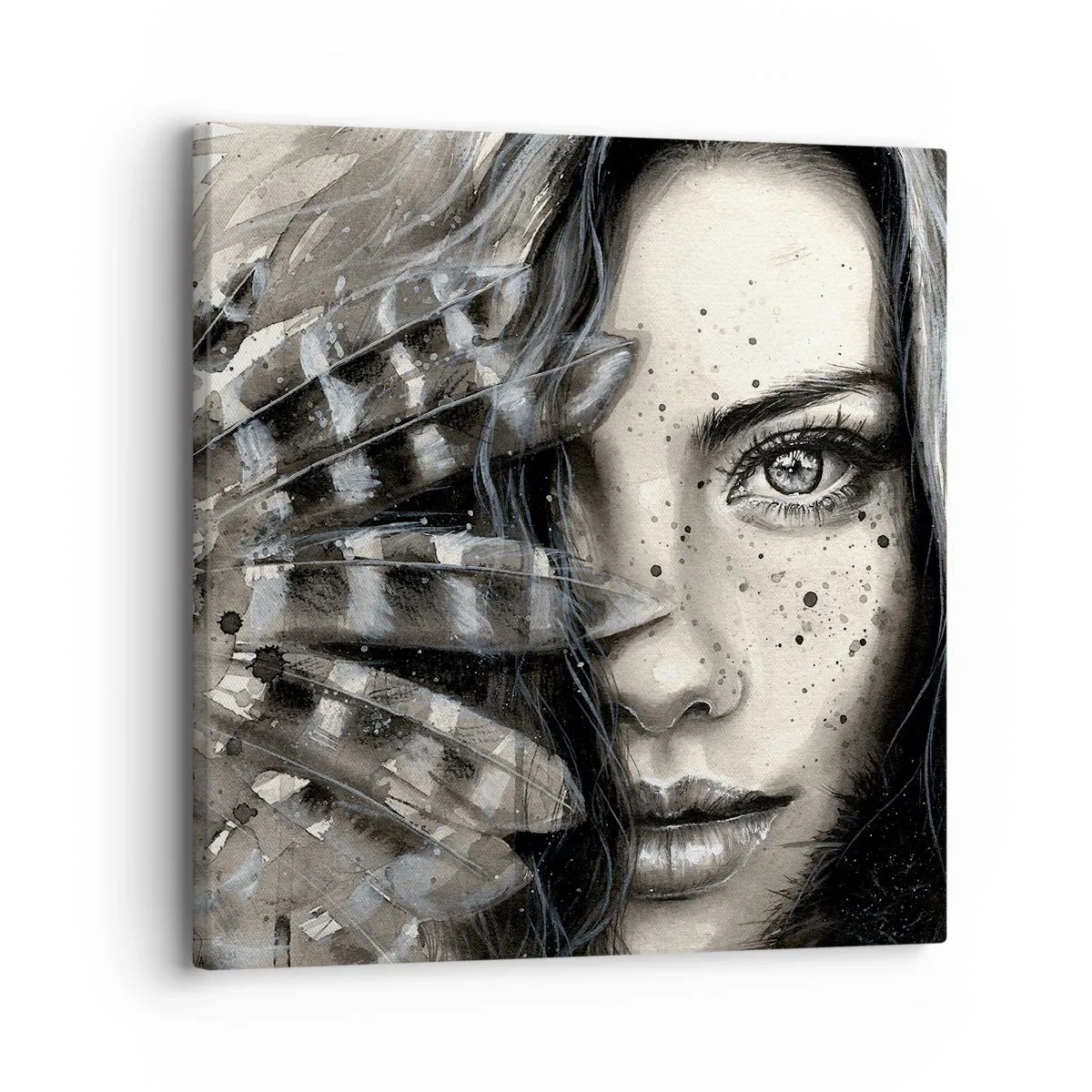 Schilderen op canvas - Wilde schoonheid - 30x30 cm