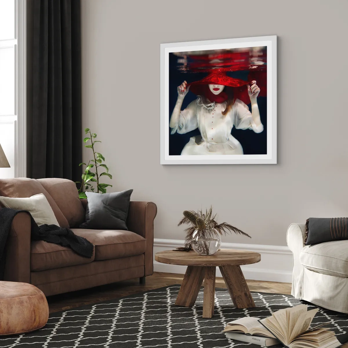 Poster in een witte lijst - Hatelijke godin in de Slavische mythologie - 30x30 cm