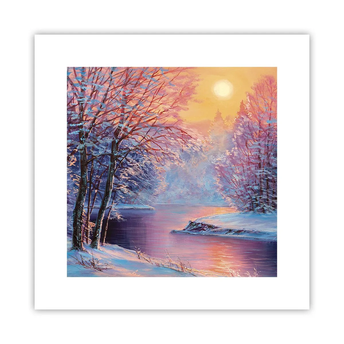 Poster - De kleuren van de winter - 30x30 cm