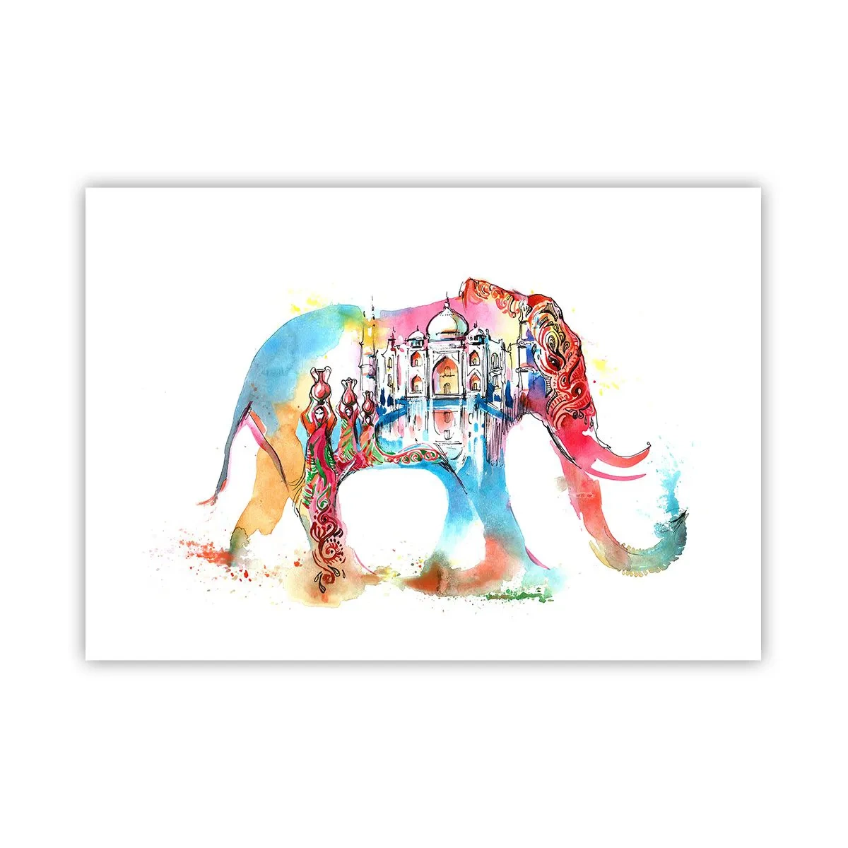 Poster - India - de uitstraling van liefde - 100x70 cm