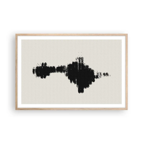 Een poster in een licht eiken lijst - Trillingen van verbeelding - 91x61 cm