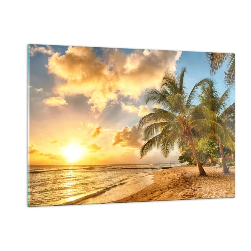 Schilderen op glas - Eeuwige zomer, altijd vakantie - 120x80 cm