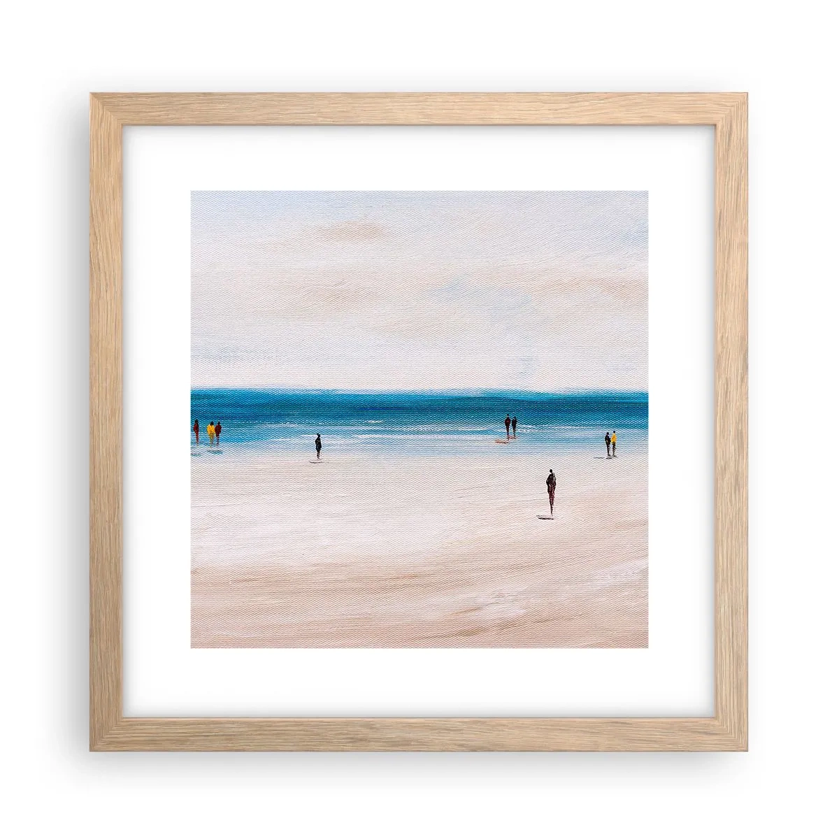 Een poster in een licht eiken lijst - Een natuurlijke behoefte - 30x30 cm