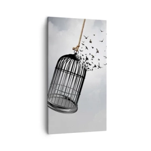 Schilderen op canvas - Geloof ... Hoop ... Vrijheid! - 45x80 cm