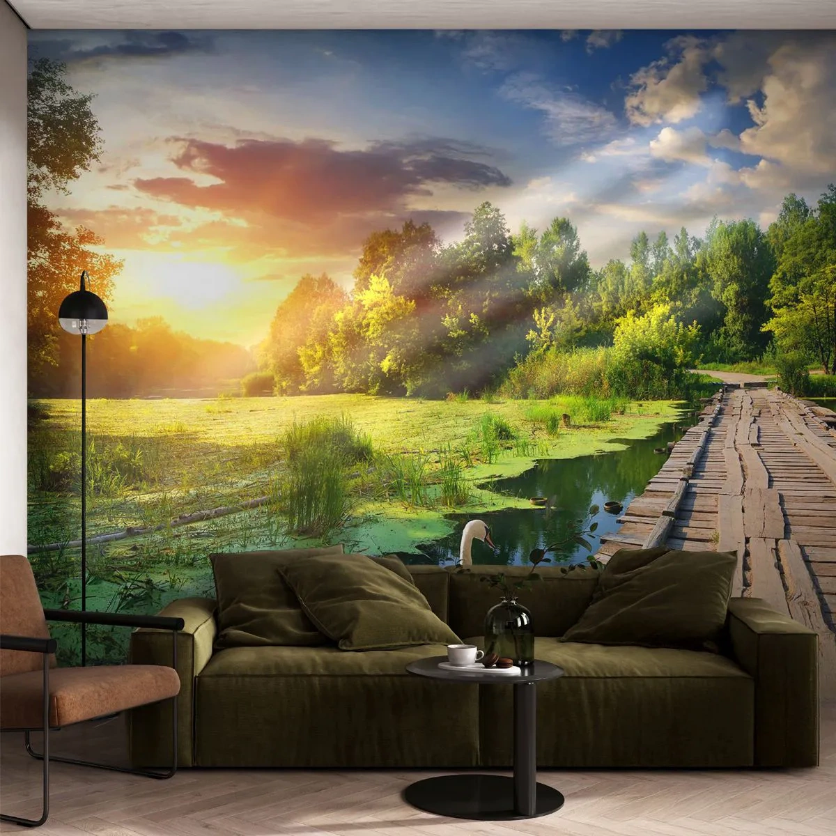 Fotobehang Premium Sand - Zomer, zomer overal - Landschap, Meer, Woud - 100x70 cm