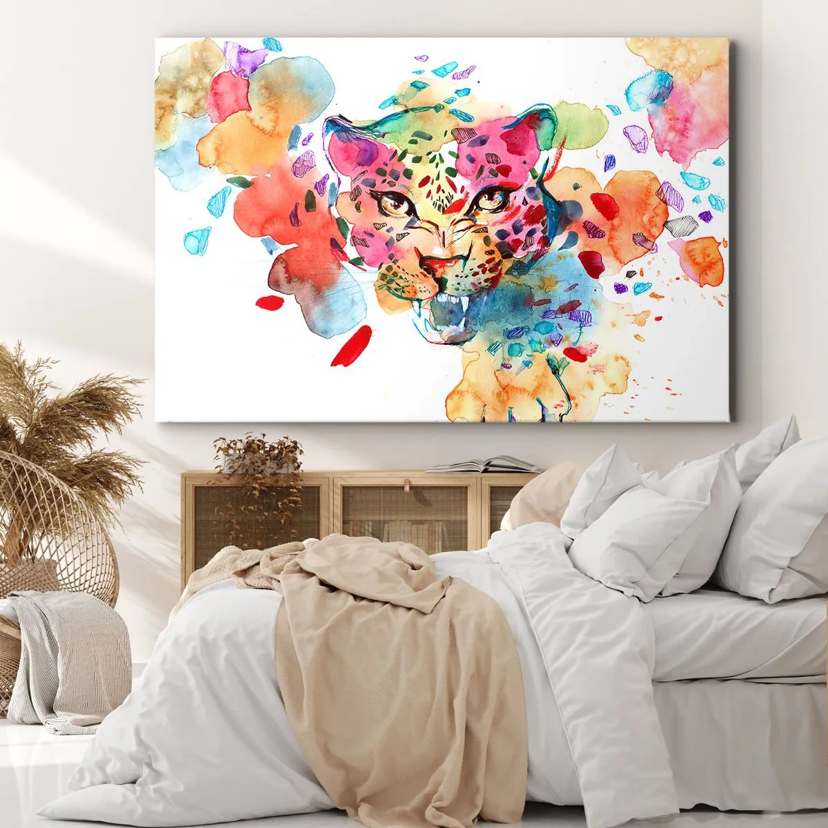 Schilderen op canvas - Schoonheid en het beest - 100x70 cm