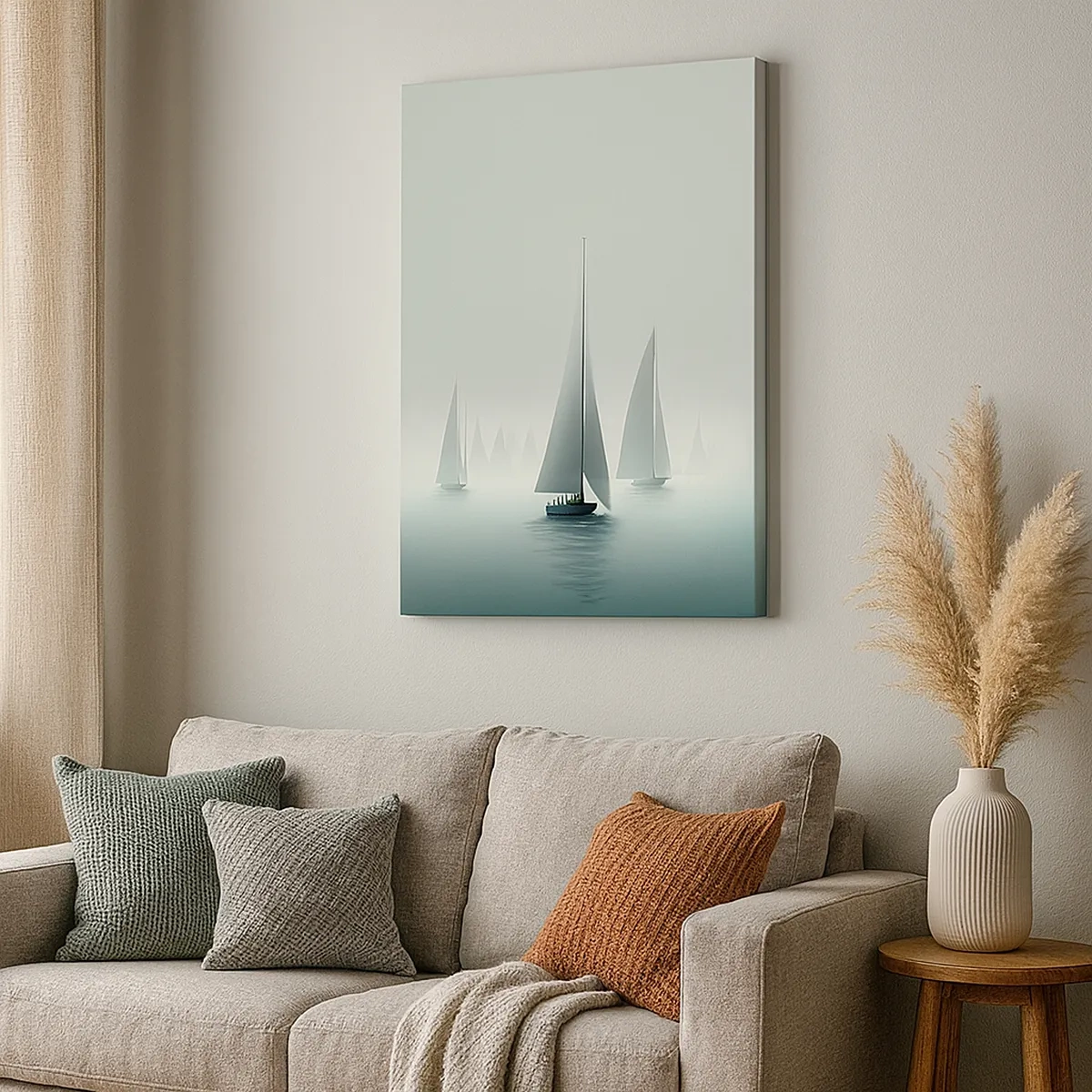 Schilderen op canvas - Van mist gebouwd - 50x70 cm