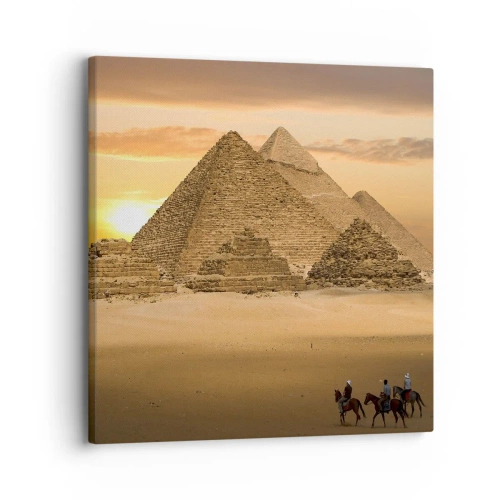 Schilderen op canvas - Geen verandering gedurende duizenden jaren - 30x30 cm