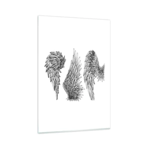 Schilderen op glas - En je kunt een engel worden - 80x120 cm