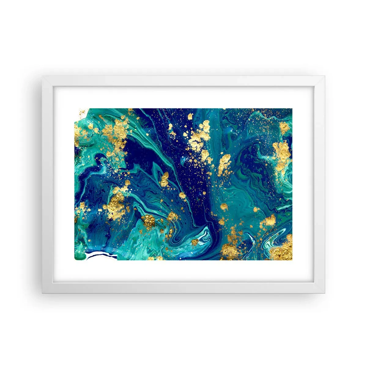 Poster in een witte lijst - De bloemblaadjes van de zon - 40x30 cm