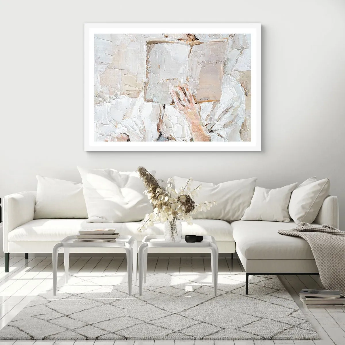 Poster in een witte lijst - In een andere wereld - 70x50 cm