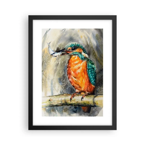 Poster in een zwarte lijst - Wet van de natuur - 30x40 cm