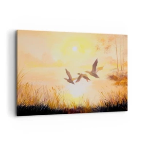 Schilderen op canvas - Het begin van een lange reis - 120x80 cm