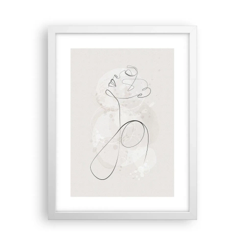 Poster in een witte lijst - De spiraal van schoonheid - 30x40 cm