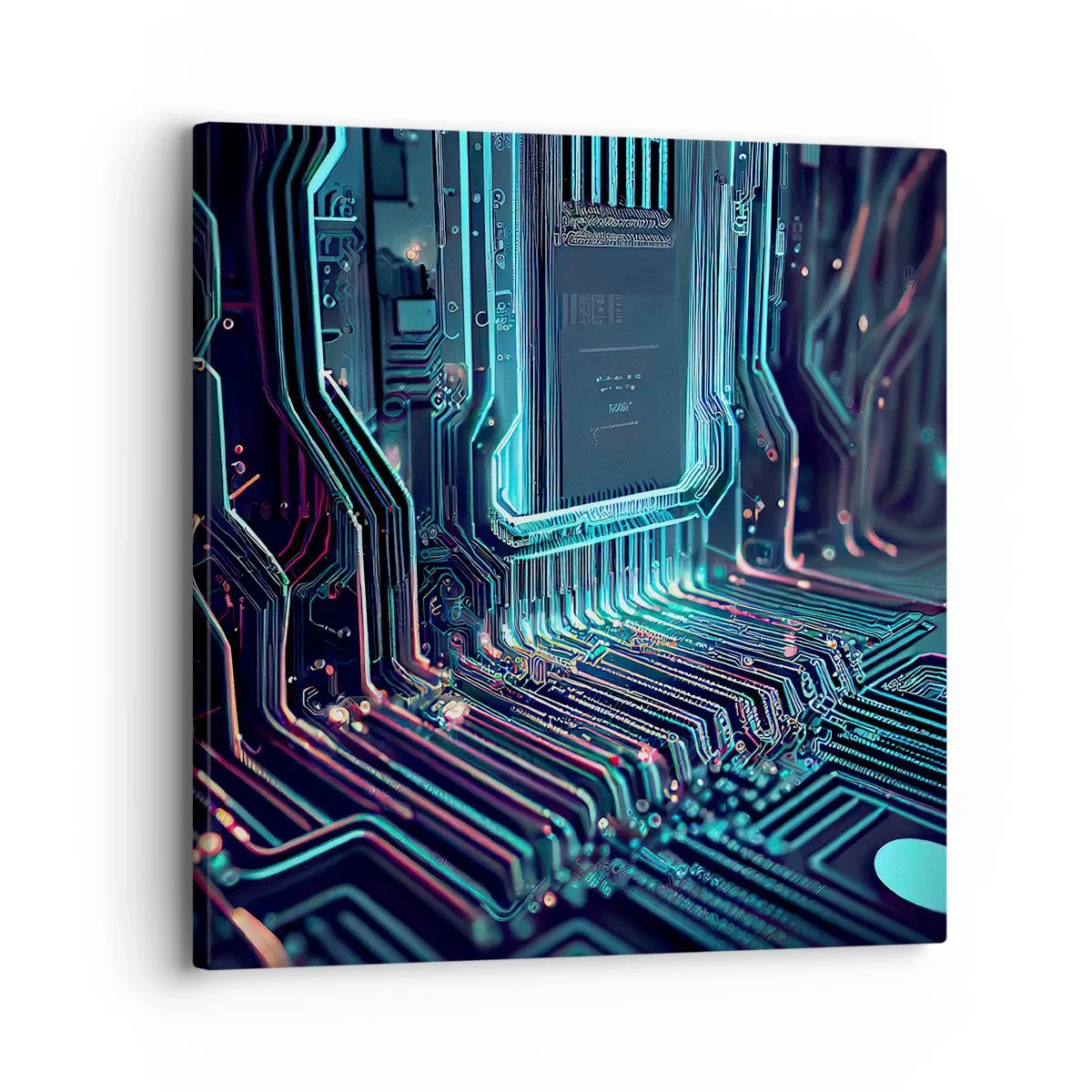Schilderen op canvas - Ik ben aan het denken… - 30x30 cm