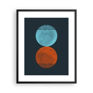 Poster in een zwarte lijst - Alleen geometrie? - 40x50 cm