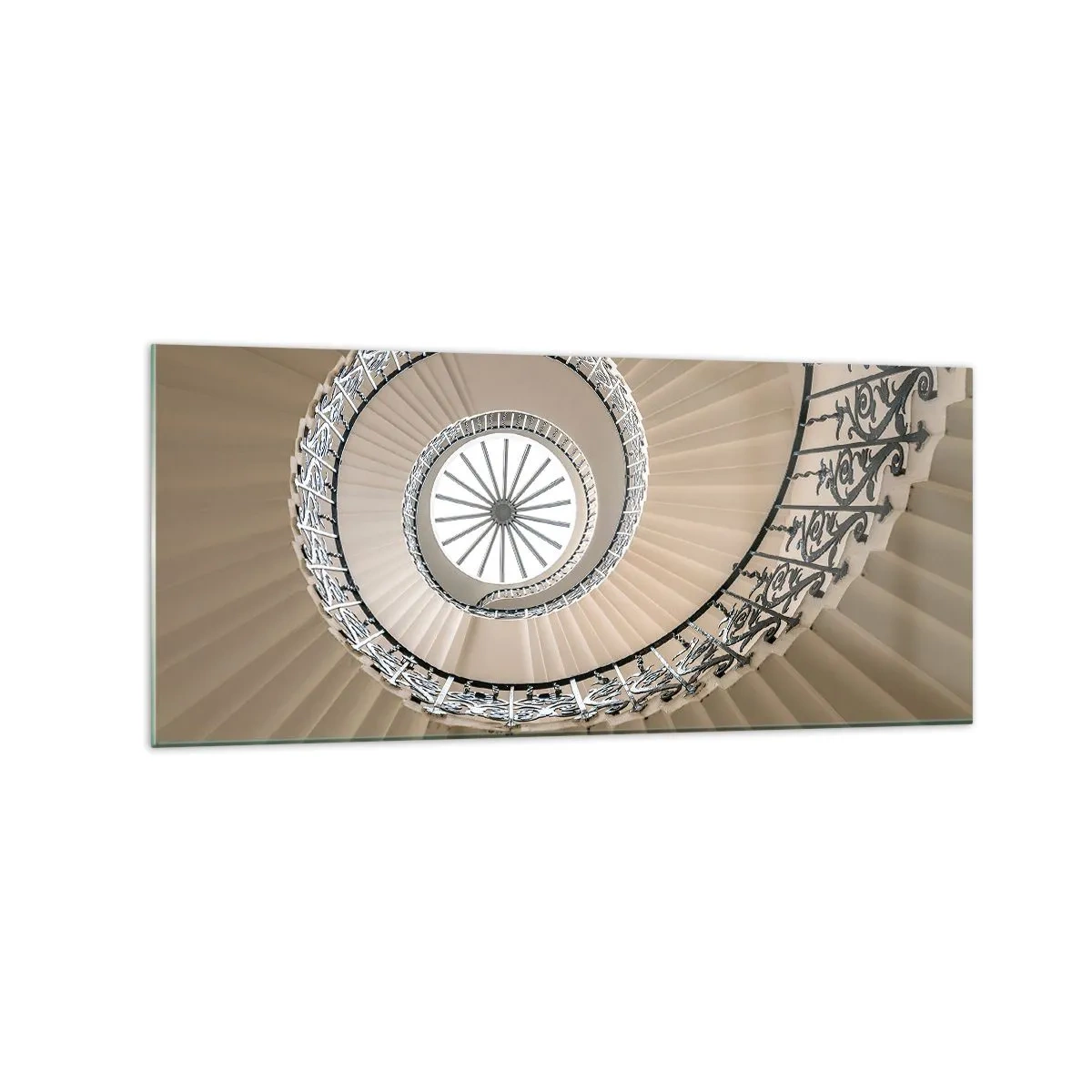 Schilderen op glas - Binnenin de schaal - 120x50 cm