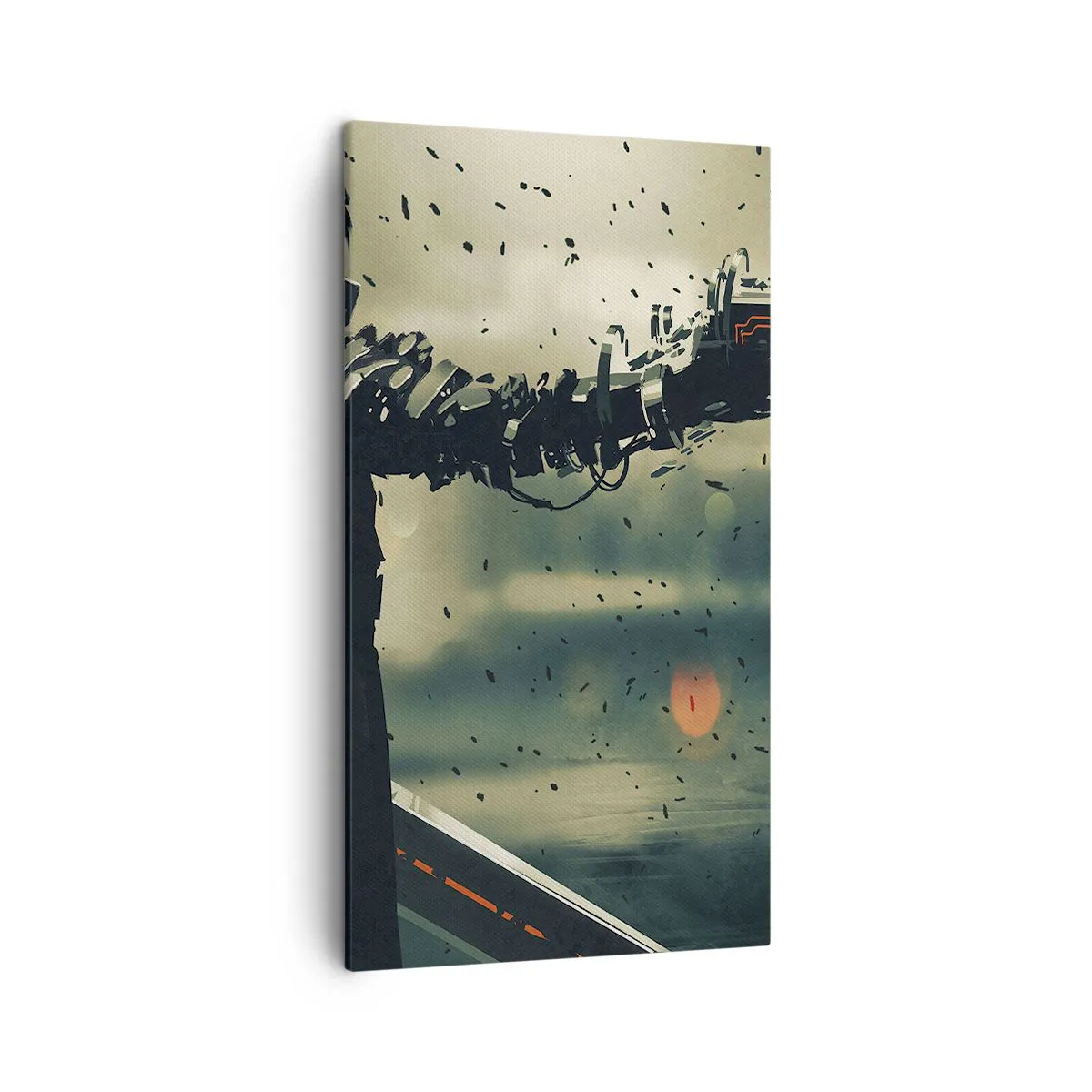 Schilderen op canvas - Dodelijke wapens - Je eigen Terminator - 45x80 cm