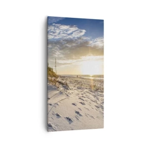 Schilderen op canvas - Een uitnodiging voor een wandeling - 55x100 cm