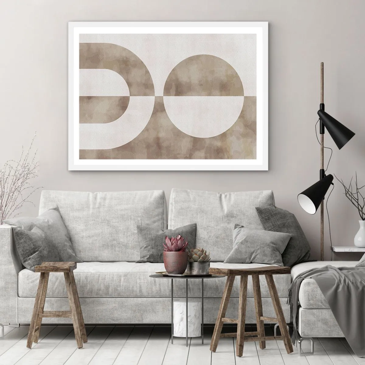 Poster in een witte lijst - Gelijkenissen en verschillen - 91x61 cm