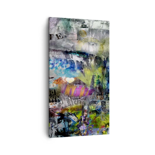 Schilderen op canvas - Collage van herinneringen - 45x80 cm