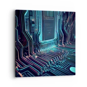 Schilderen op canvas - Ik ben aan het denken… - 30x30 cm