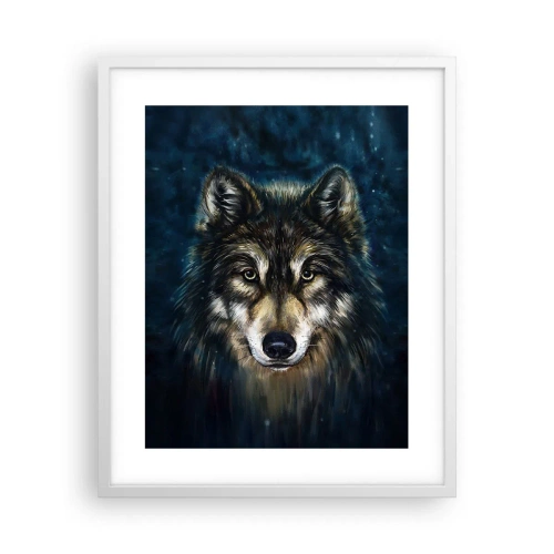 Poster in een witte lijst - Alfa? en omega - 40x50 cm