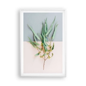 Poster in een witte lijst - Subtiliteit in pastelkleuren - 61x91 cm