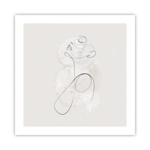 Poster - De spiraal van schoonheid - 50x50 cm