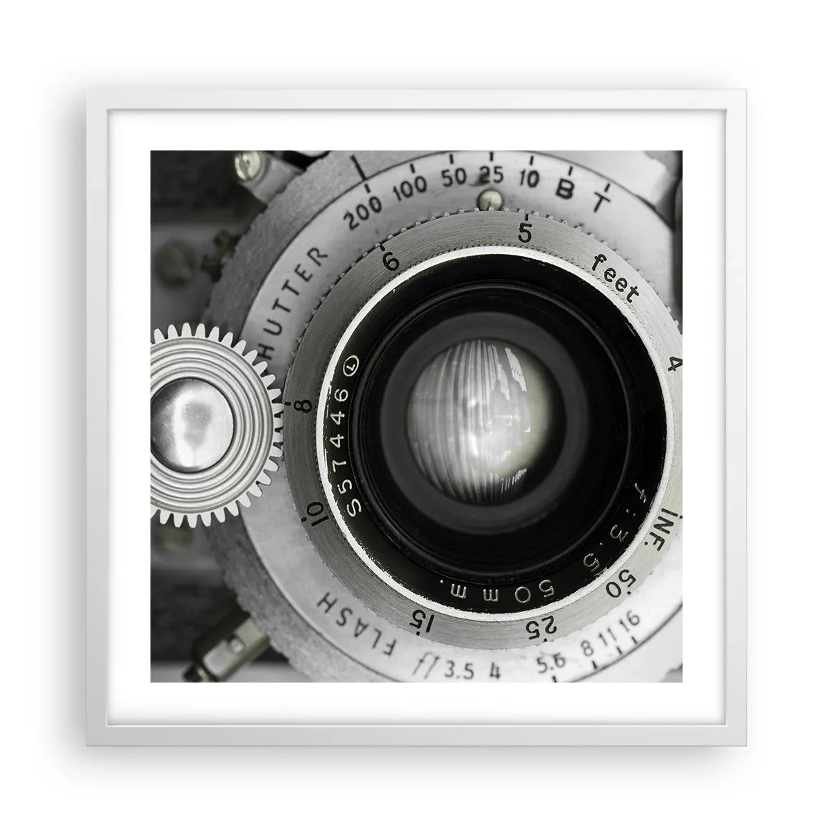 Poster in een witte lijst - Een verhaal over Hollywood - 50x50 cm