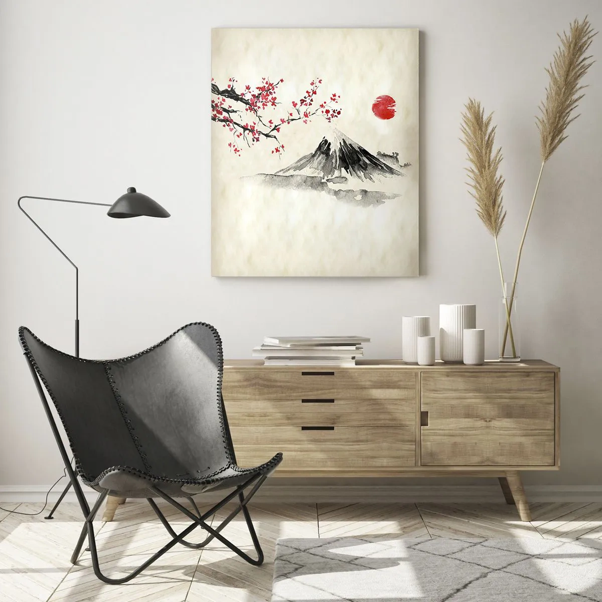 Schilderen op glas - Houd van Japan - 70x100 cm