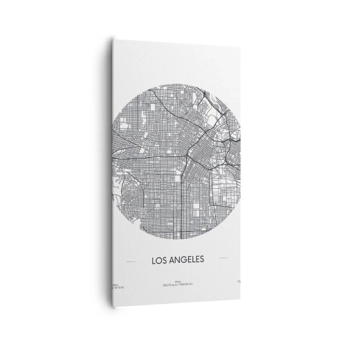 Schilderen op canvas - Anatomie van Los Angeles - 65x120 cm