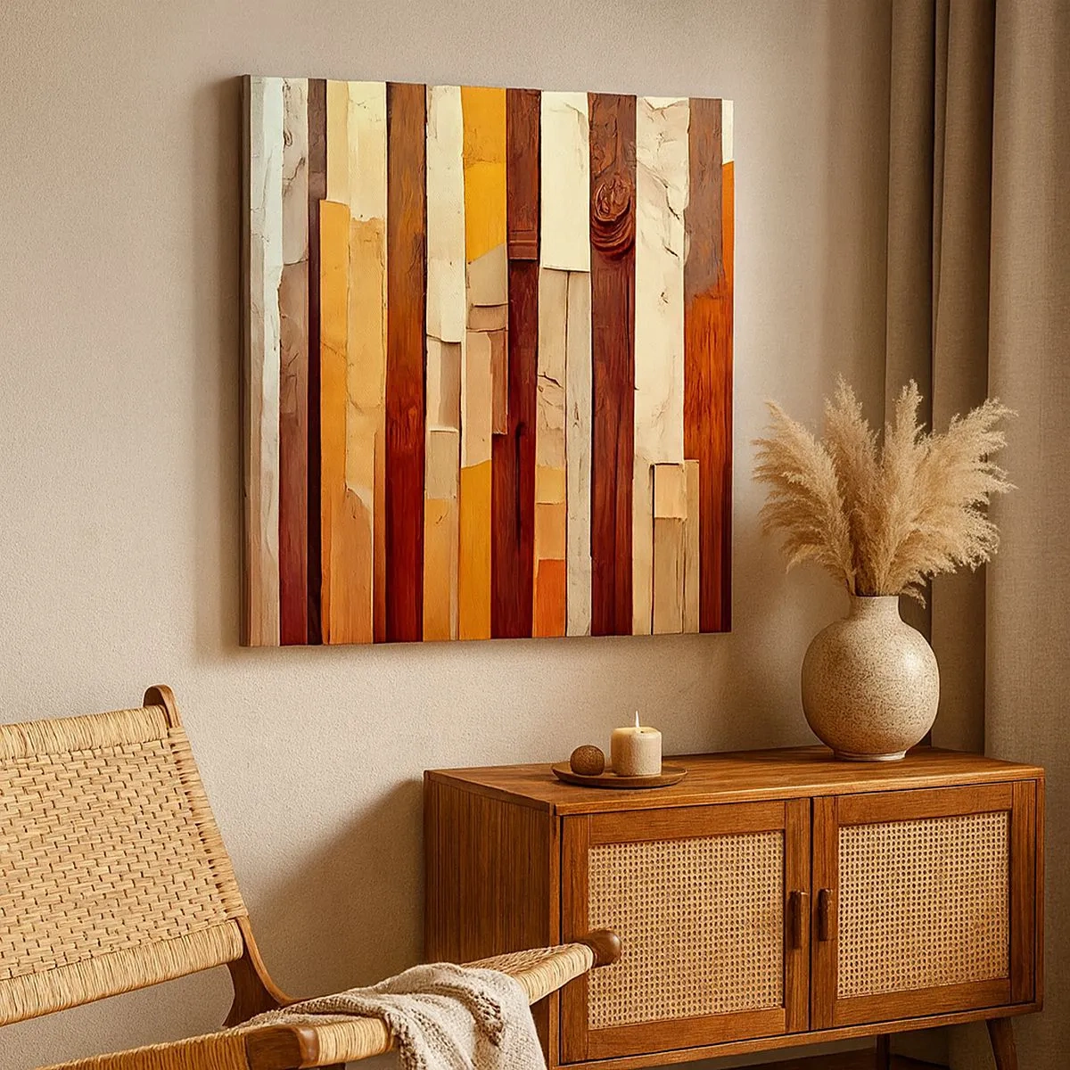 Schilderen op canvas - Anthem van de bosbomen - 30x30 cm