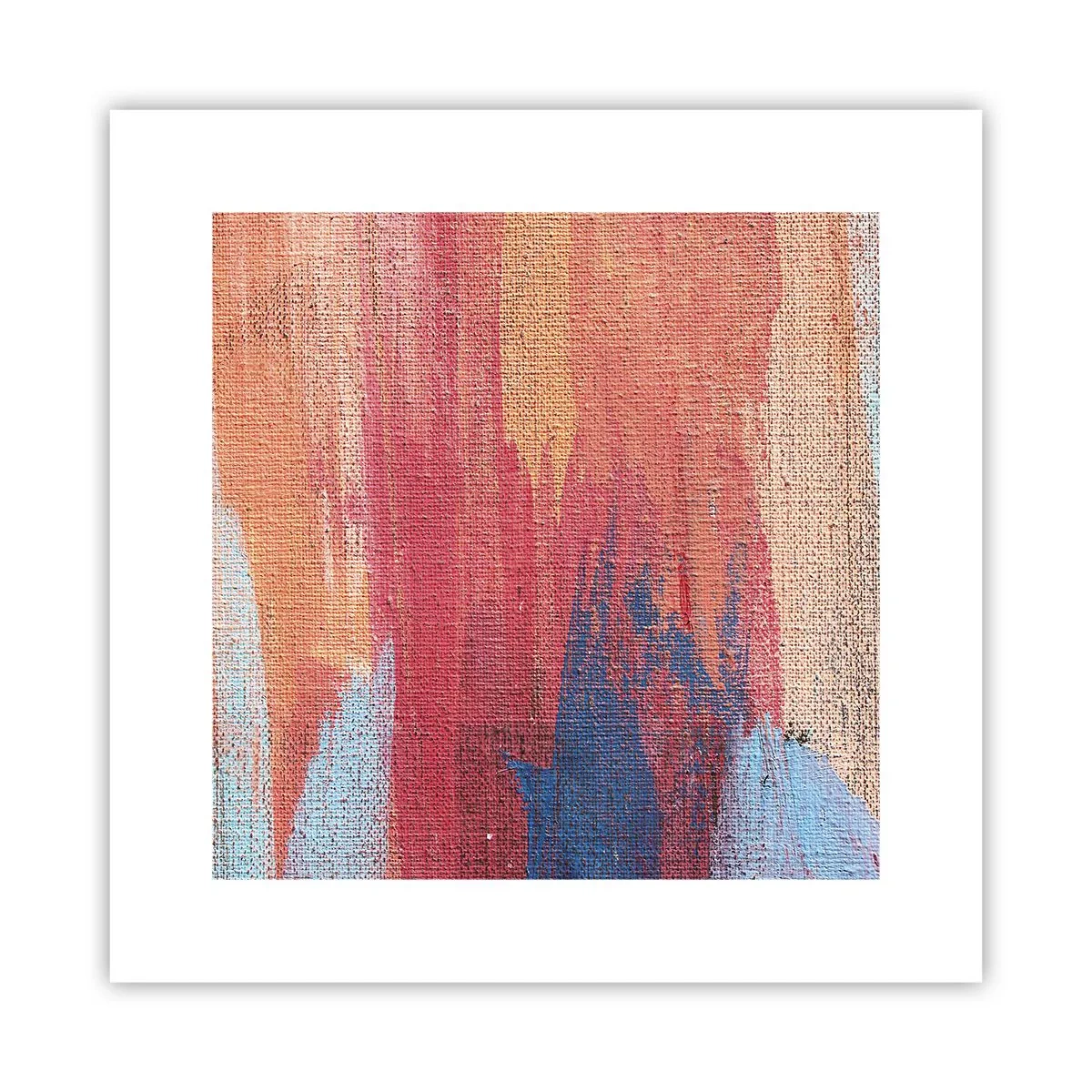 Poster - Ren door de regenboog - 30x30 cm
