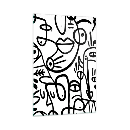 Schilderen op glas - Gezichten en luchtspiegelingen - 80x120 cm