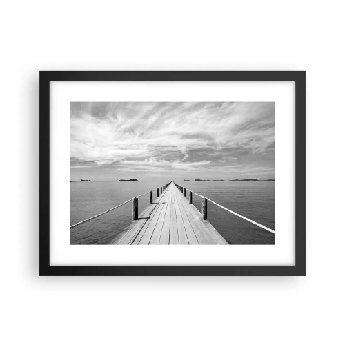 Poster in een zwarte lijst - Of misschien een reis... - 40x30 cm